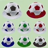 voordelige Wereld Voetbalwedstrijd 2026-Pluche voetbalmuts voor fans van het WK voetbal, grappige voetbalpet, fanaccessoires voor wedstrijddagen en sportfeestjes, aanmoedigingsrekwisieten voor in het stadion.