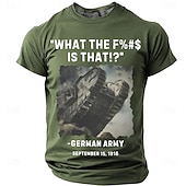  Britischer Mark I Panzer für Herren – Was zum Teufel ist das? Deutsche Armee, 15. September 1916 – Militärgeschichte, Humor, Vintage-T-Shirt mit Grafik, Rundhalsausschnitt, Kurzarm, lässige