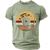 economico T-shirt Grafiche di Musica e Strumenti-Per uomo Musica Maglietta Manica Corta maglietta Stampa 3D Girocollo Camicia Moda Quotidiano Quotidiano Streetwear Blu Nero Rosso Estate Primavera Abbigliamento S M L XL XXL XXXL