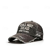 economico I regali-Cappellino da baseball Still Not Dead per uomo, cappello regolabile Hard to Kill, cappello da papà con umorismo vintage, cappello sportivo casual per esterni, cappello da baseball resistente in stile