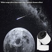 voordelige Kamer Decor Verlichting-Bluetooth sterrenhemelprojector met meteoren- en witte ruis-effect en melkwegprojectie.