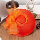 billige Fascinatorer-fascinators polyester Bryllup Bursdag Elegant søt stil Med Sløyfe Tyll Hodeplagg Hodeplagg