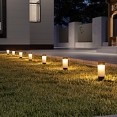 Χαμηλού Κόστους Διαδρομές και φανάρια-4 τεμάχια ηλιακά φώτα εξωτερικού χώρου για γκαζόν, αδιάβροχα φώτα για βίλα, μονοπάτια κήπου, διακοσμητικά φώτα, αυλή, λιβάδι, έδαφος, ένθετα φώτα