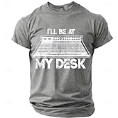  Per uomo Gergo divertente Maglietta Manica Corta maglietta Stampa 3D Girocollo Camicia Moda Quotidiano Quotidiano Streetwear Nero Estate Primavera Abbigliamento S M L XL XXL XXXL