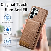 economico 2026 Samsung Galaxy S26 Serie-telefono Custodia Per Samsung Galaxy S26 S26 Plus S26 Ultra Copertura Posteriore con Supporto Cavalletto Slot per Carte Retrò TPU Pelle PU