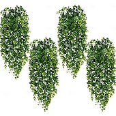 levne Umělé rostliny a zeleň-8 ks umělých závěsných rostlin o výšce 2,7 stopy, umělé rostliny odolné proti UV záření, umělé révy, umělá dekorace pro vnitřní a venkovní párty, stěnu, verandu, svatební dekorace