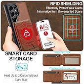 preiswerte 2026 Samsung Galaxy S26 Serie-Handy Hülle Handyhüllen Für Samsung Galaxy S26 S26 Plus S26 Ultra Rückseite Magnetische Adsorption Brieftaschenhülle Mit Ständer Abnehmbar Unterstützt kabelloses Laden Retro PU-Leder