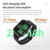 cheap Under $40-iMosi G42 Smart Watch 1.83 inch Smartwatch Fitness Running Watch Bluetooth Pedometer Call Reminder Activity Tracker Compatible with Android iOS Unisex Hands-Free Calls Waterproof Media Control IP 67