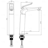 Недорогие Смесители для раковины в ванной-Классический однорычажный смеситель для раковины в ванной комнате с гальваническим покрытием, однорычажный, с одним отверстием, черного цвета.