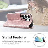 cheap 2026 Samsung Galaxy S26 Series-Phone Case For Samsung Galaxy S26 S26 Plus S26 Ultra Wallet Case Flip Cover with Wrist Strap Kickstand Butterfly Retro TPU PU Leather