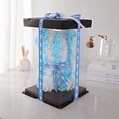 preiswerte Weltfußballspiel 2026-25 cm großer Rosen-Teddybär für die Fußball-Weltmeisterschaft, künstliches Rosenblüten-Geschenk für Fußballfans, Hochzeit, Muttertag, Jahrestag, inklusive transparenter Geschenkbox