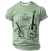  Festival musicale Per uomo Musica Divertente Chitarra Maglietta Manica Corta maglietta Stampa 3D Girocollo Camicia Moda Quotidiano Quotidiano Streetwear Blu Nero Rosso Estate Primavera Abbigliamento