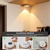 cheap Sensor Night Lights-LED Translucent Tri-color Dimmable Touch Control Adjustable Magnetic Light Atmosphere Lamp Energy-saving with Charger Modern Minimalist Wardrobe Bedside Bedroom Study Cabinet Showcase Wine Cabinet Kit