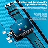 baratos Premium-Relógio inteligente Lokmat Appllp Max de 2,88 polegadas com 4G LTE, pedômetro, calendário e câmera, compatível com dispositivos móveis, unissex, com classificação IPX-4 e caixa de 32 mm.