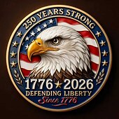  Памятная монета США к 250-летию со дня основания страны, украшенная изображениями Колокола Свободы и орла, в честь 250-летия американской свободы. Подарок.