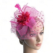 cheap Fascinators-Fascinators Feathers Wedding Birthday Elegant Vintage Cute With Feather Headpiece Headwear