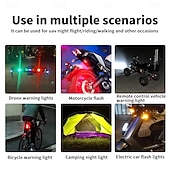 お買い得  家庭の改善-オートバイ用ライト、ドローン用ストロボライト、7色ミニUSB LED、衝突防止、バイク、航空機、夜間飛行、点滅警告信号ライト