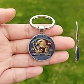  36dílná sada klíčenek na párty k 250. výročí - 12 klíčenek / 12 přáníček / 12 organzových sáčků, 2D plochý design se sochou svobody a orlem, 250 let 1776-2026, ideální jako dárek ke Dni nezávislosti.