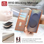 cheap 2026 Samsung Galaxy S26 Series-Phone Case For Samsung Galaxy S26 Ultra Plus S25 Ultra Plus S25 Edge S24 Plus Wallet Case with Stand Holder Full Body Protective Shockproof TPU PU Leather