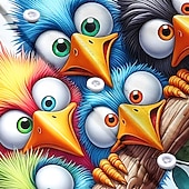 economico Uccelli &amp; Animali-Per uomo Cartoni animati Pulcino Divertente Camicia hawaiana estiva Camicia con Bottoni Camicia Aloha Manica Corta Hawaiano Vacanza al Mare Estate Primavera Collo ripiegato Stampa 3D camicie con