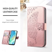 cheap 2026 Samsung Galaxy S26 Series-Phone Case For Samsung Galaxy S26 S26 Plus S26 Ultra Wallet Case Flip Cover with Wrist Strap Kickstand Butterfly Retro TPU PU Leather