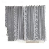 halpa Blackout Curtain-Blackout Curtains Velcro Self Adhesive No Drill Temporary Window Cover Short Curtains for Small Window Bedroom Apartment