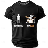 preiswerte Musik- und Instrumenten-Grafik-T-Shirts-Herren Musik Trommel T Shirt Kurzarm T-Shirt 3D-Druck Rundhalsausschnitt Hemd Mode Lässig Lässig Täglich Party Blau Schwarz Rote Sommer Frühling Bekleidung S M L XL XXL XXXL