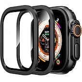 abordables Protectores de pantalla para relojes inteligentes-[Paquete de 4] Reloj Protector de pantalla Compatible con Apple Watch Ultra 49mm Cobertura máxima sensible al tacto Alta definición clara Vidrio Templado Accesorios Reloj