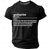  Per uomo Musica Divertente Chitarra Maglietta Manica Corta maglietta Stampa 3D Girocollo Camicia Moda Quotidiano Quotidiano Streetwear Blu Nero Rosso Estate Primavera Abbigliamento S M L XL XXL XXXL