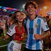 olcso Világbajnoki labdarúgó mérkőzés 2026-10 db sötétben világító foci ideiglenes tetoválás, neonzöld reaktív, vízálló &amp;könnyen eltávolítható testfesték, játékosokkal, trófeákkal, lángokkal díszítve, tökéletes fociparti ajándékok &amp;ajándékok