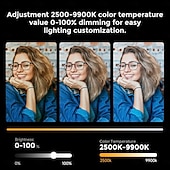 cheap Decorative Lights-RGB Tube Light, Magnetic Handheld Light Stick, 360°Full Color LED Video Lighting Wand, 2500K-9900K, 21 Scenes, CRI 96+, for Studio Photography Vlog Recording Streaming