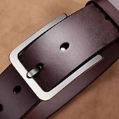 abordables Ceintures pour homme-Homme Ceinture Boucle automatique Cuir Chrome Streetwear Contemporain Classique Loisir Couleur Unie Noir Marron Quotidien Affaires Formel Ceinture Taille