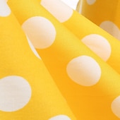 preiswerte Kleider-1950er Rockabilly Vintage-Kleid Kleid Swing-Kleid Kurze Ärmel Tupfen A-Linie Kostüm Mädchen Karneval Maskerade Alltagskleidung Junggesellinnenabschiedsparty Kinder Kleid Frühling &amp; Sommer