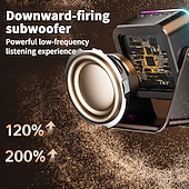 cheap Decorative Lights-Induction Speaker with Phone Stand Wireless Induction Audio Speaker Amplifier with Light 10W Phone Holder Smartphone Bracket