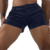 abordables Shorts décontractés-Homme Short Burmuda Shorts de Travail Avec Poches Uni Confort Respirant Longueur Genou Extérieur Affaires Mode Occasionnel Rose Claire bleu marine