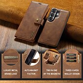 cheap 2026 Samsung Galaxy S26 Series-Phone Case For Samsung Galaxy S26 S26 Plus S26 Ultra Flip Cover Full Body Protective Retro Genuine Leather