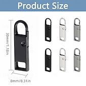 Χαμηλού Κόστους τέχνες, χειροτεχνία και ραπτική-Κιτ αντικατάστασης μεταλλικού φερμουάρ 6 τεμαχίων, αποσπώμενο σετ επισκευής αναβάθμισης για αποσκευές, σακίδια πλάτης, μπουφάν, πορτοφόλια, τσάντες