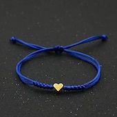 economico Gioielli di tendenza-Corda intrecciato Amore Moda Personalizzato Lega Gioielli braccialetto Nero / Giallo / Rosa Per Quotidiano Regalo Ferie