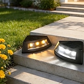 economico Illuminazione vialetto-4/8 luci solari da esterno per terrazze, impermeabili IP65, lampade da giardino per vialetti, gradini, passerelle, prato, terrazze, luce notturna solare decorativa
