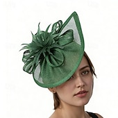 abordables Fascinadores-Fascinators Pluma Boda Cumpleaños Vintage Estilo lindo Retro Con Pluma Celada Sombreros