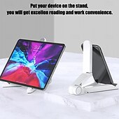 cheap Jewelry &amp; Cosmetic Storage-Portable Foldable Universal Folding Tablet Holder, 180-degree Free Rotation Phone Holder, Equipped With Anti-slip Sponge on the Bottom, Perfect for Both Studying And Enjoying TV Shows