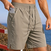 ieftine Șorturi de alergare-Bărbați Σορτς για τρέξιμο Pantaloni scurți sportivi Pantaloni Sport de Sală Cordon Buzunare Pantaloni scurți Zilnic În aer liber sportiv Vară Confortabil la umezeală Respirabil Gimnastică antrenament