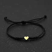 economico Gioielli di tendenza-Corda intrecciato Amore Moda Personalizzato Lega Gioielli braccialetto Nero / Giallo / Rosa Per Quotidiano Regalo Ferie