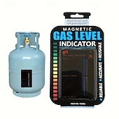 cheap Testers &amp; Detectors-3 Pcs Magnetic Gas Level Indicator, Reusable Propane Tank Gauge for Butane and LPG Cylinders, Fuel Level Measurement Tool for BBQ Grill, Camping, Caravan, Patio Heaters, Reliable &amp; Accurate