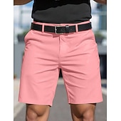 economico pantaloncini da lavoro-Per uomo Shorts Shorts eleganti Lavoro Pantaloncini casual Tasca Semplice Comodità Traspirante Lunghezza al ginocchio Casuale All'aperto Spiaggia Vacanza Moda Blu azzurro cielo Inelastico