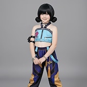  Ispirato agli idoli coreani Stella pop Costume Cosplay Parrucche cosplay Costume Cosplay for Ragazze Bambini Natale Halloween Giornata universale dell'infanzia Con il fumetto Vestiti per eventi