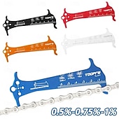 cheap Hand Tools-Bicycle Chain Wear Indicator Ruler Repair Tool Stainless Steel Mountain Road Bike Chain Gauge Measurement Checker Screw Diameter