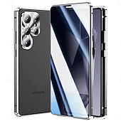 cheap 2026 Samsung Galaxy S26 Series-Phone Case For Samsung Galaxy S26 S26 Plus S26 Ultra Novelty Magnetic Adsorption Slim Case Detachable with Screen Protector Anti peep Metal ABS+PC