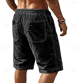 Χαμηλού Κόστους Casual σορτς-Ανδρικά Σορτσάκια Casual σορτς Κοτλέ Σορτς Τσέπη Ελαστική μέση Σκέτο Άνεση Αναπνέει Μήκος γόνατος ΕΞΩΤΕΡΙΚΟΥ ΧΩΡΟΥ Διακοπές Καθημερινά Ρούχα Μοντέρνα Κομψό στυλ street Θαλασσί Μαύρο Μικροελαστικό