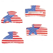  250ή Επέτειος ΗΠΑ Αξεσουάρ μαλλιών Βίντατζ Ενηλίκων Γυναικεία Ημέρα ανεξαρτησίας Ντύνομαι